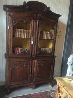 Louis XV Style Carved Oak Cabinet, Great Storage And Great Color/Patination.