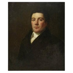 Retrato inglés de principios del siglo XIX. Muy señorial, guapo. Qué color tan bonito.