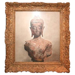 E. Winterberg 20th Century Torso of Buddha Painting