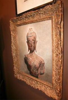 E. Winterberg 20th Century Torso of Buddha Painting