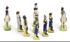 Collection of 9 Napoleonic figures, 19th century. Priced per figure.