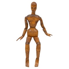 Carved Wood Fully Articulated Artist's Manikin Late 19th century
