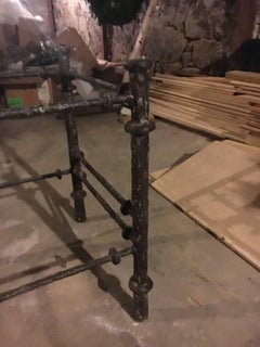 Alberto Giacometti Style Metal and Glass Side Table
