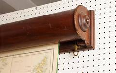 Blacks Large Tourist Map of Scotland in Retractable Mahogany Case