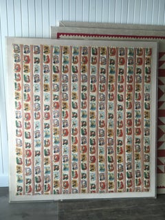 Imperial Tobacco Company of Canada Silk Trading Cards Quilt Mounted on Canvas
