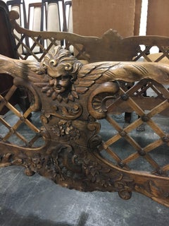 Rare and Unusual 19th Century Louis XVI Style Dog/ Doll Bed or Baby Crib