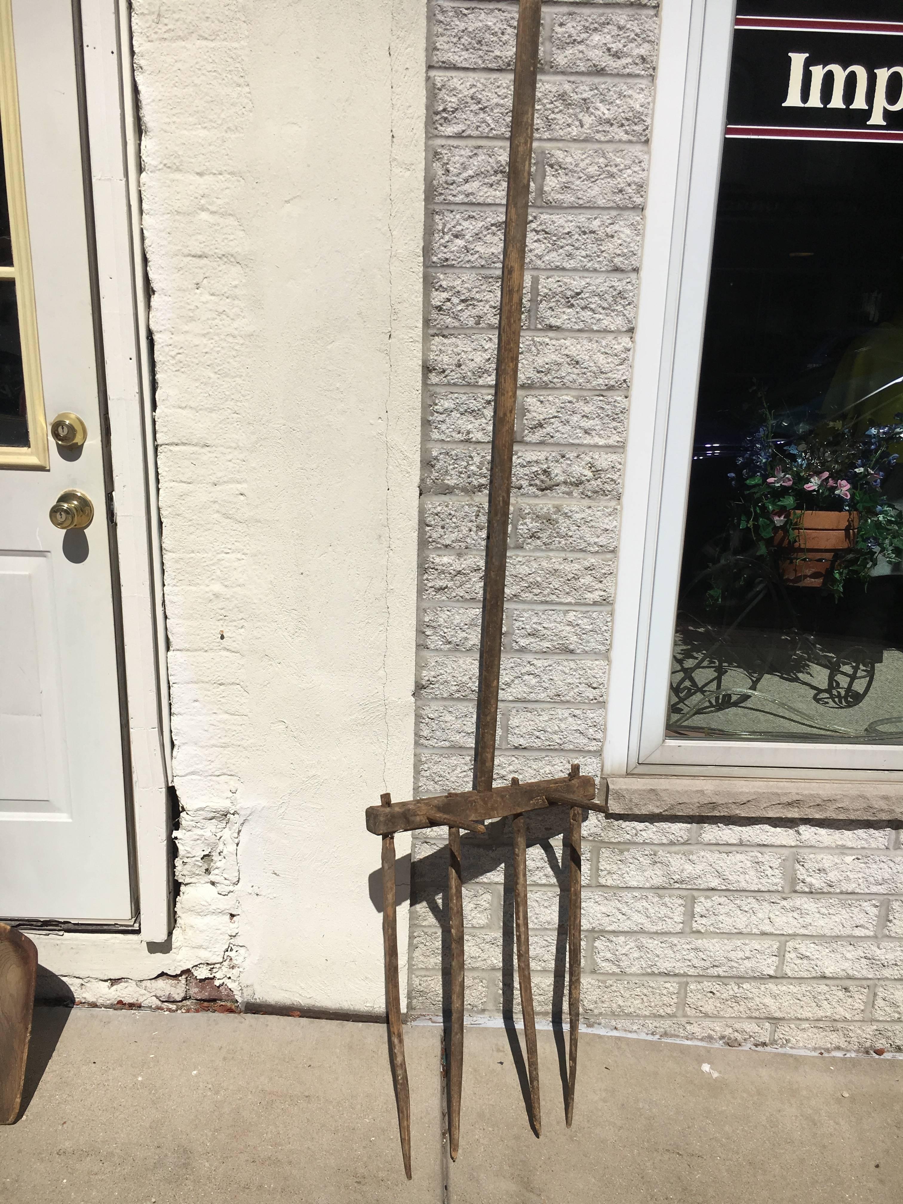 19th Century Early Collection of Amish Farm Tools, Great Use for Wall Sculpture or Accents