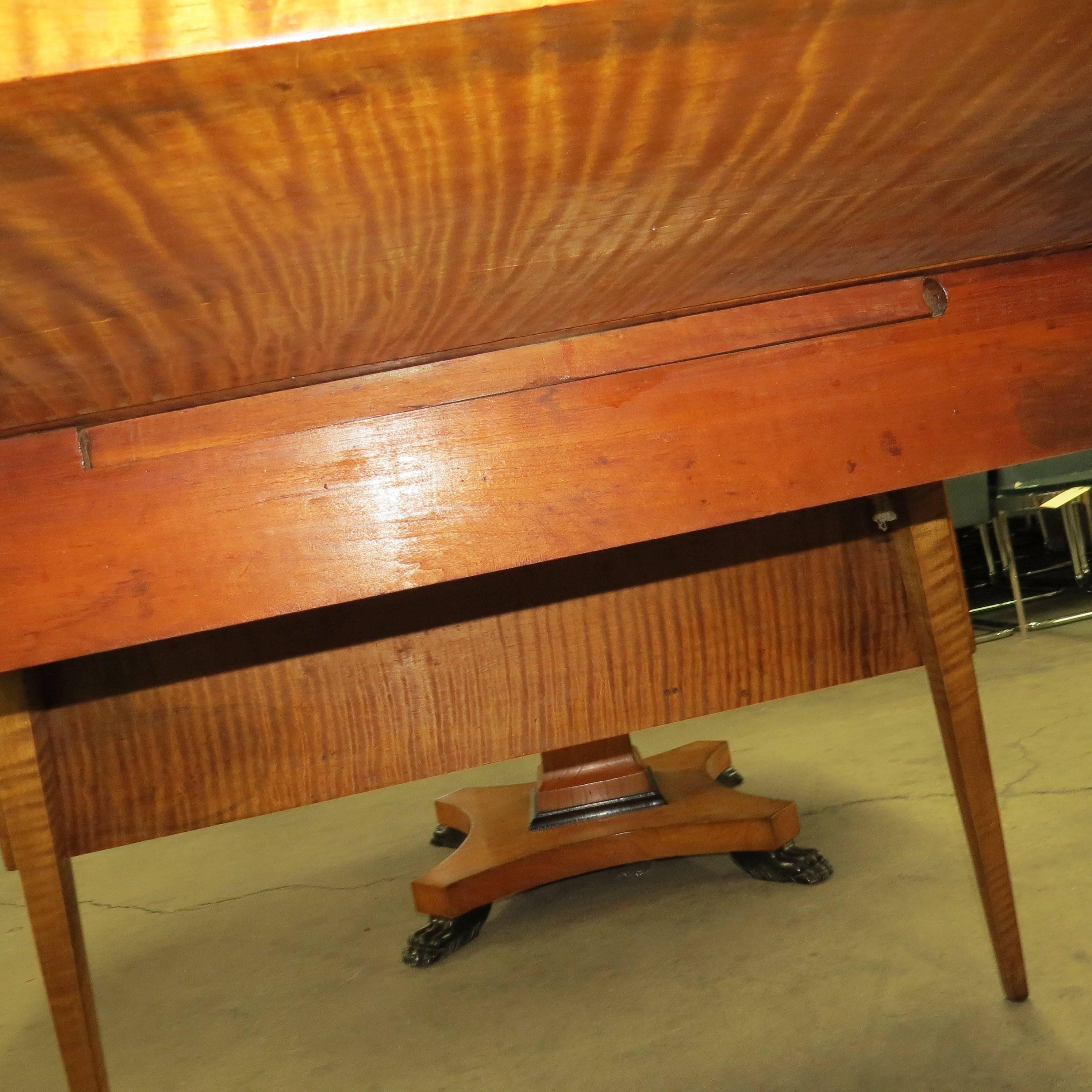 maple drop leaf table antique