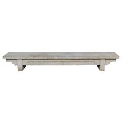 20th Century Chinese Limestone Doon Bench 12