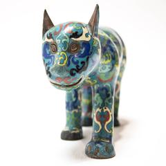 Chinese Cloisonné Celestial Cat