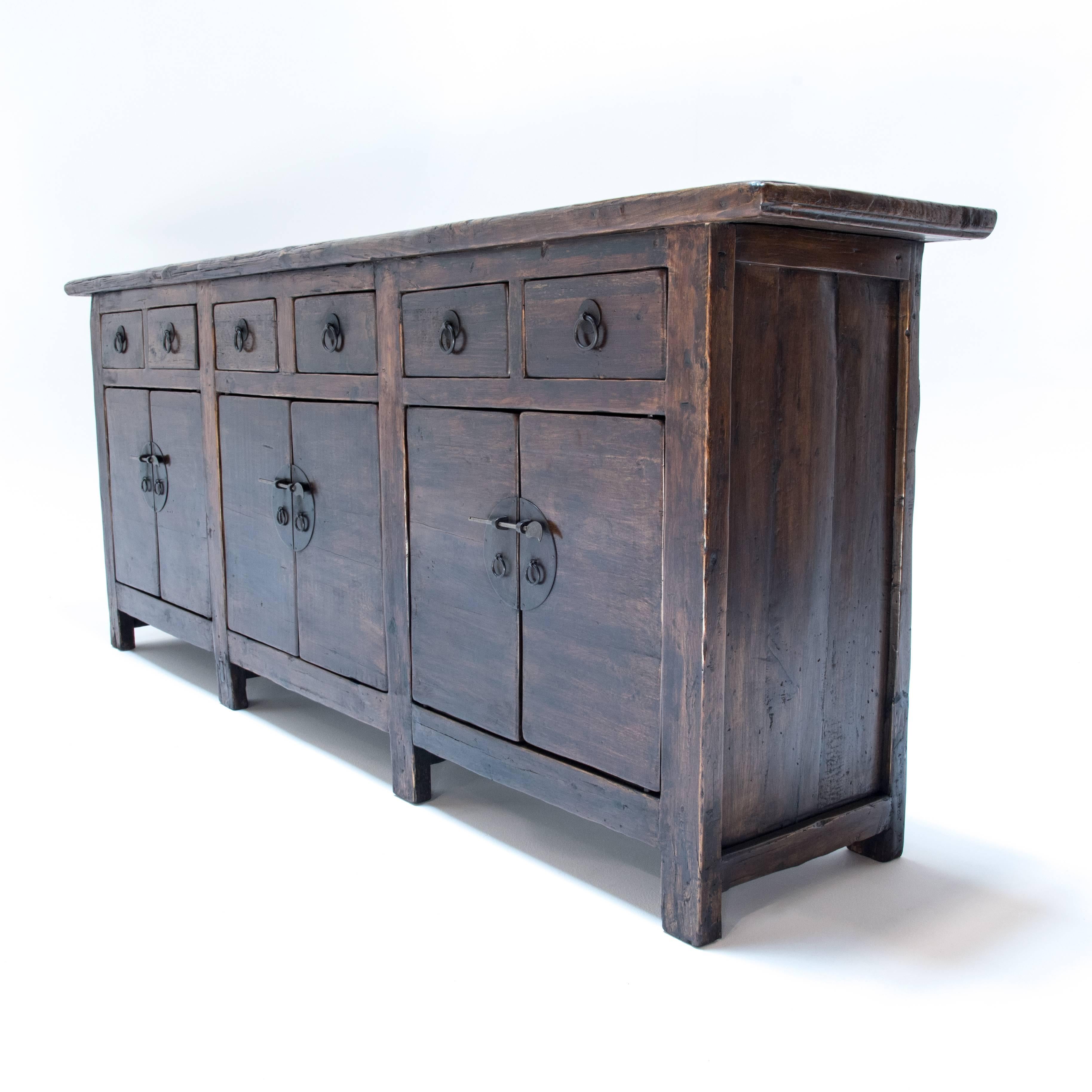 Chinese Six-Drawer and Six-Door Coffer