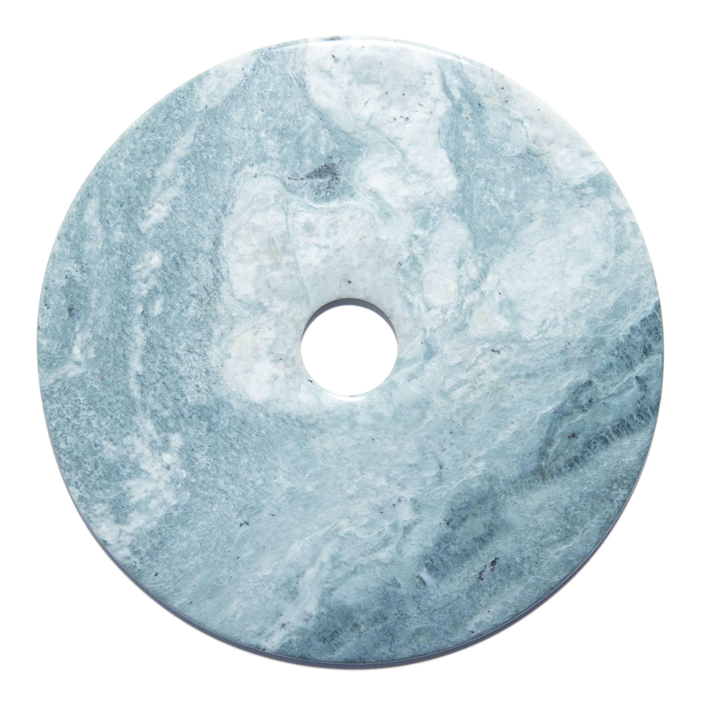 Chinese Mottled Jade Bi Disc
