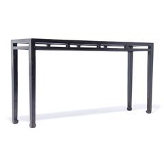 Square Corner Hoofed Foot Side Table