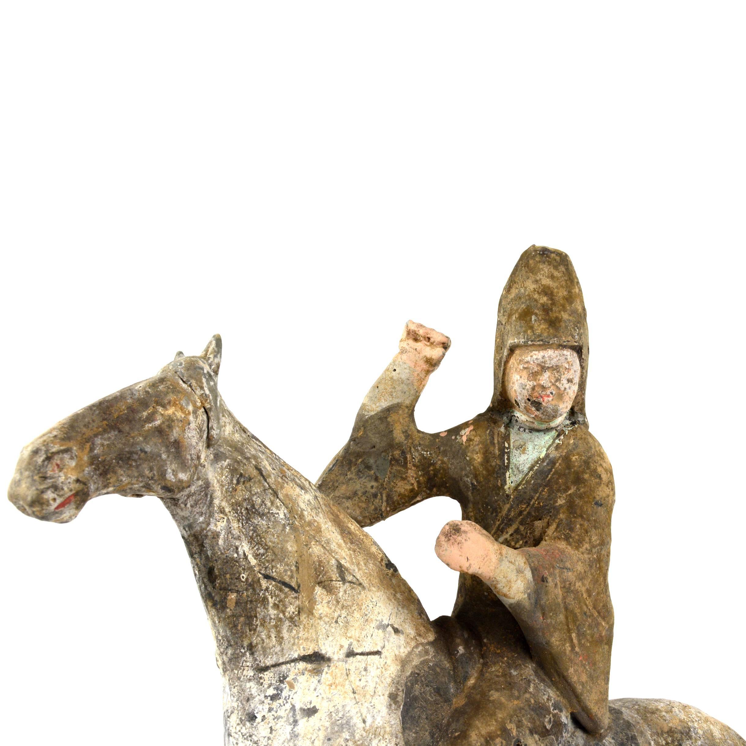 Ceramic Pair of Tang Dynasty Equestrians