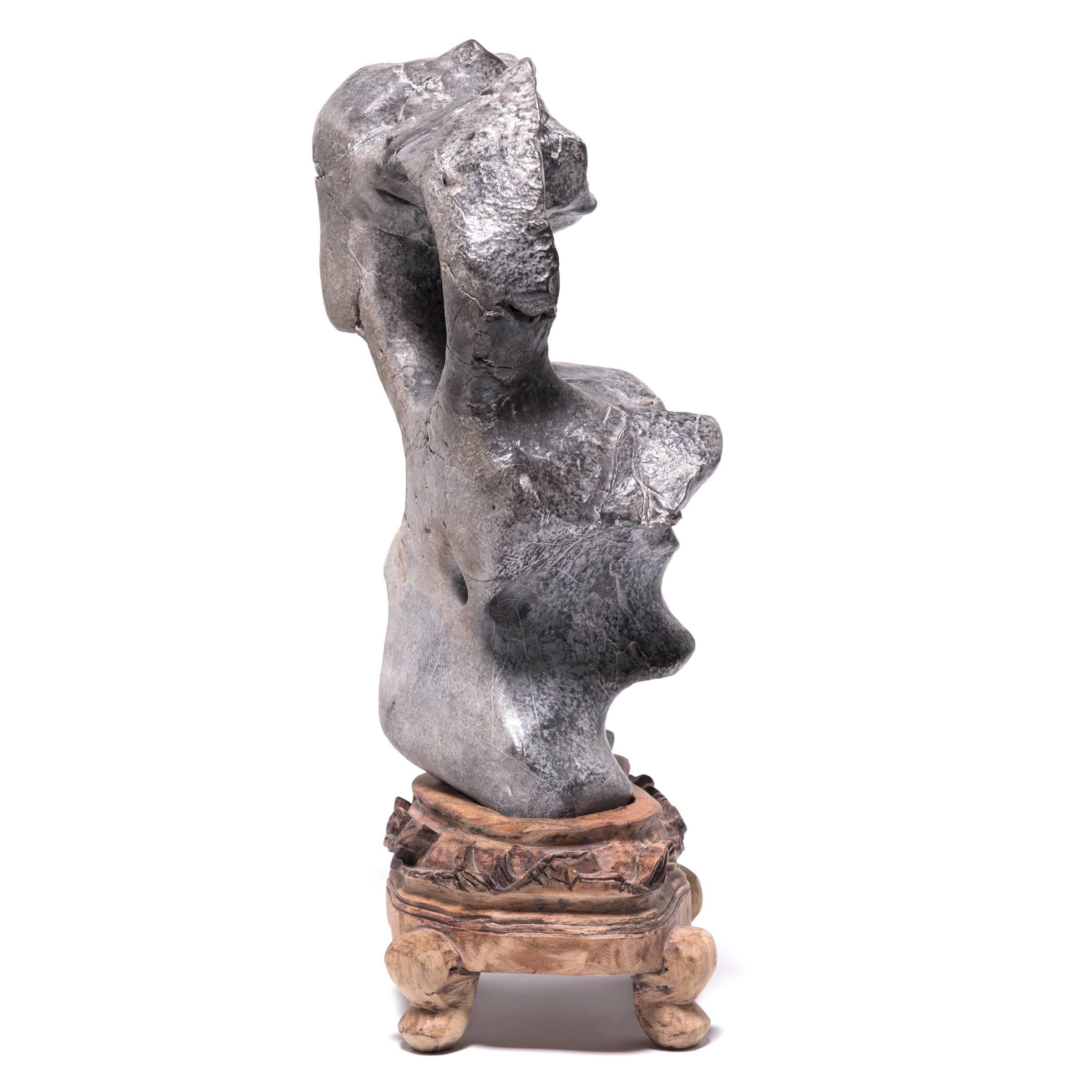 Prized for their unique Formations, scholars' stones are sculptural objects of contemplation that have inspired Chinese artists for hundreds of years. Evocative 