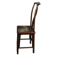 Pair of 19th Century Chinese Elm Yoke Back Chairs