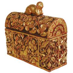 Hand Carved 18th Century Balinese Book Box