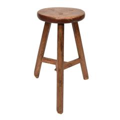 19th Century Chinese Three-Leg Round Stool