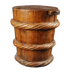 Early 20th Century Tibetan Yak's Butter Container 5