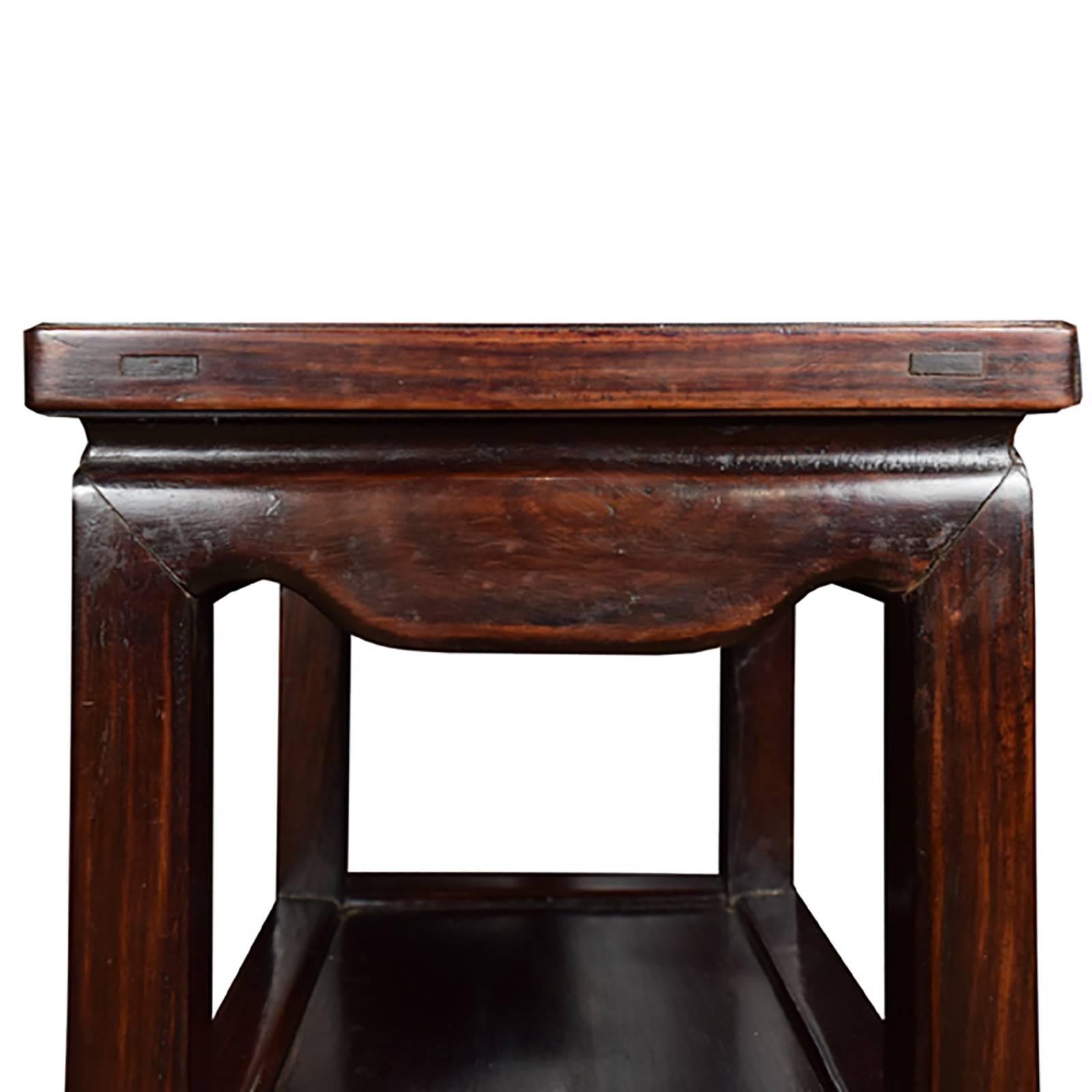 Chinese Pair of Rosewood Tea Tables