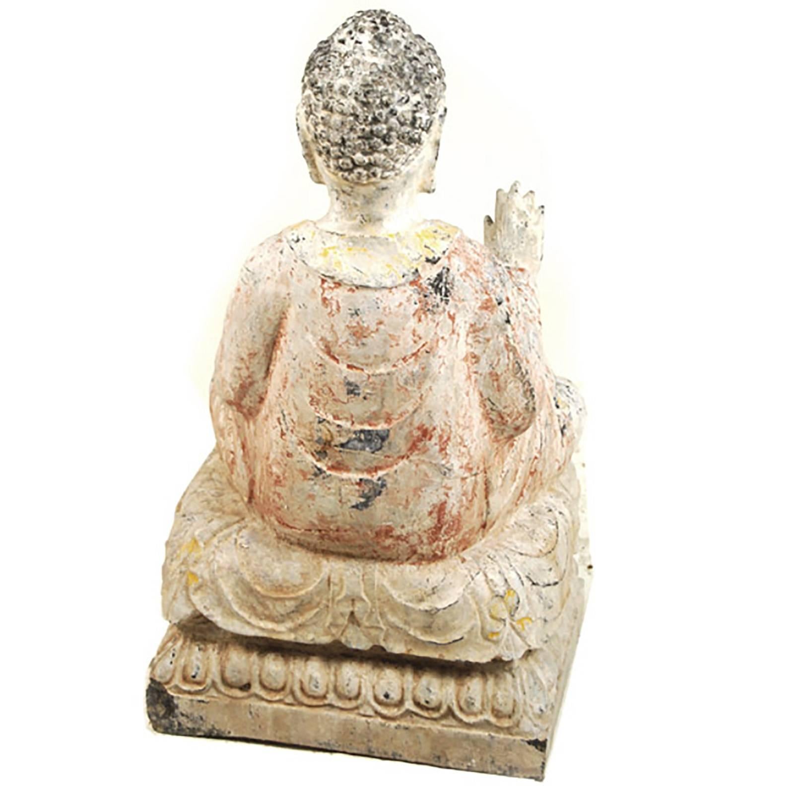 Chinese Seated Shakyamuni In Good Condition In Chicago, IL