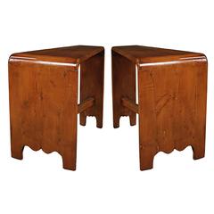 Pair of Chinese Asymmetrical Low Tables 6