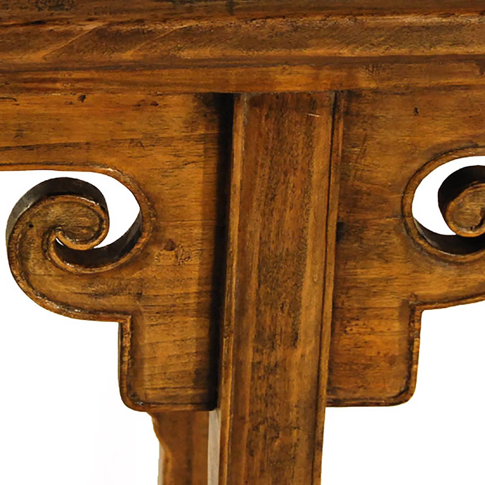 Carved 19th Century Chinese Provincial Console Table