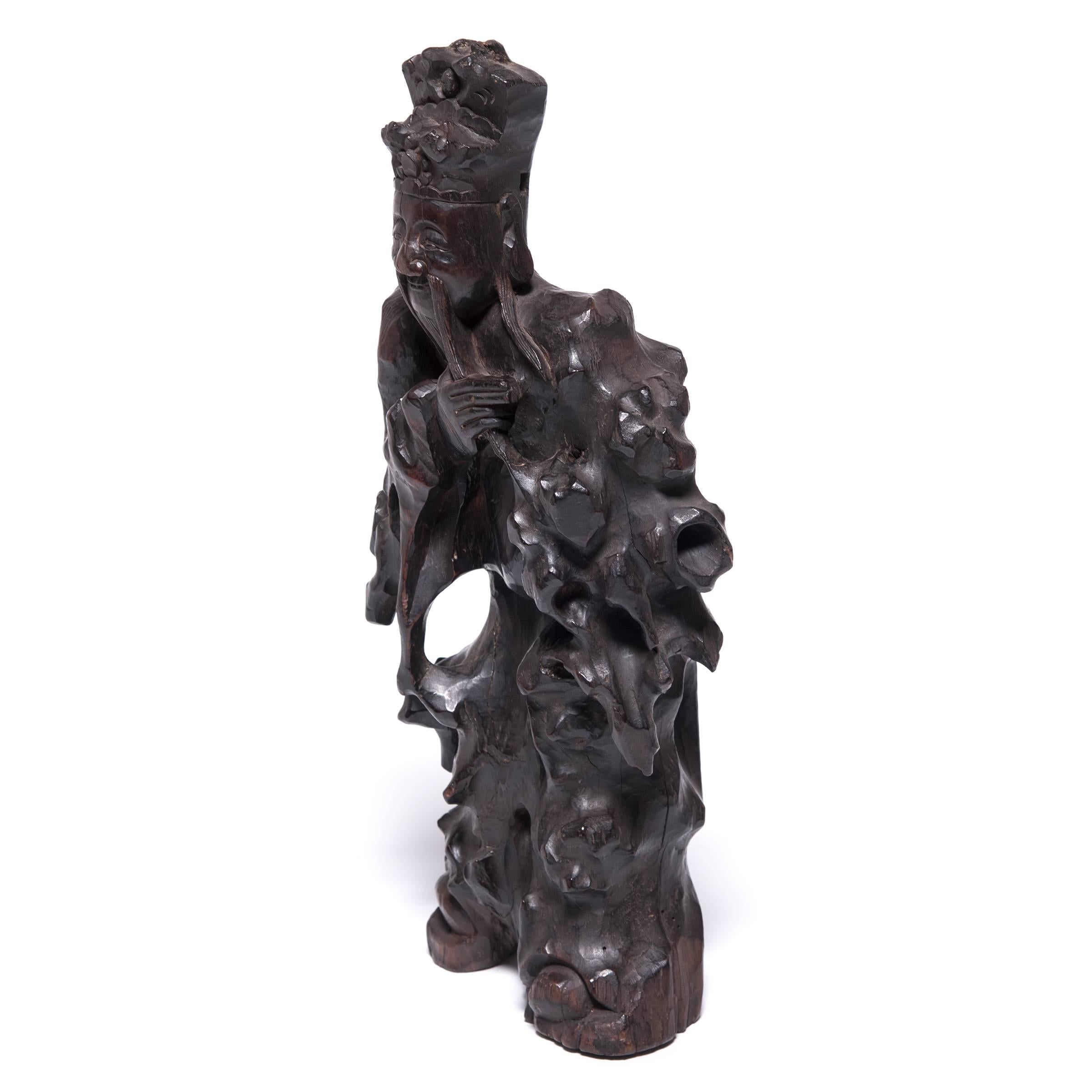 Hand-Carved Chinese Carved Root Figure
