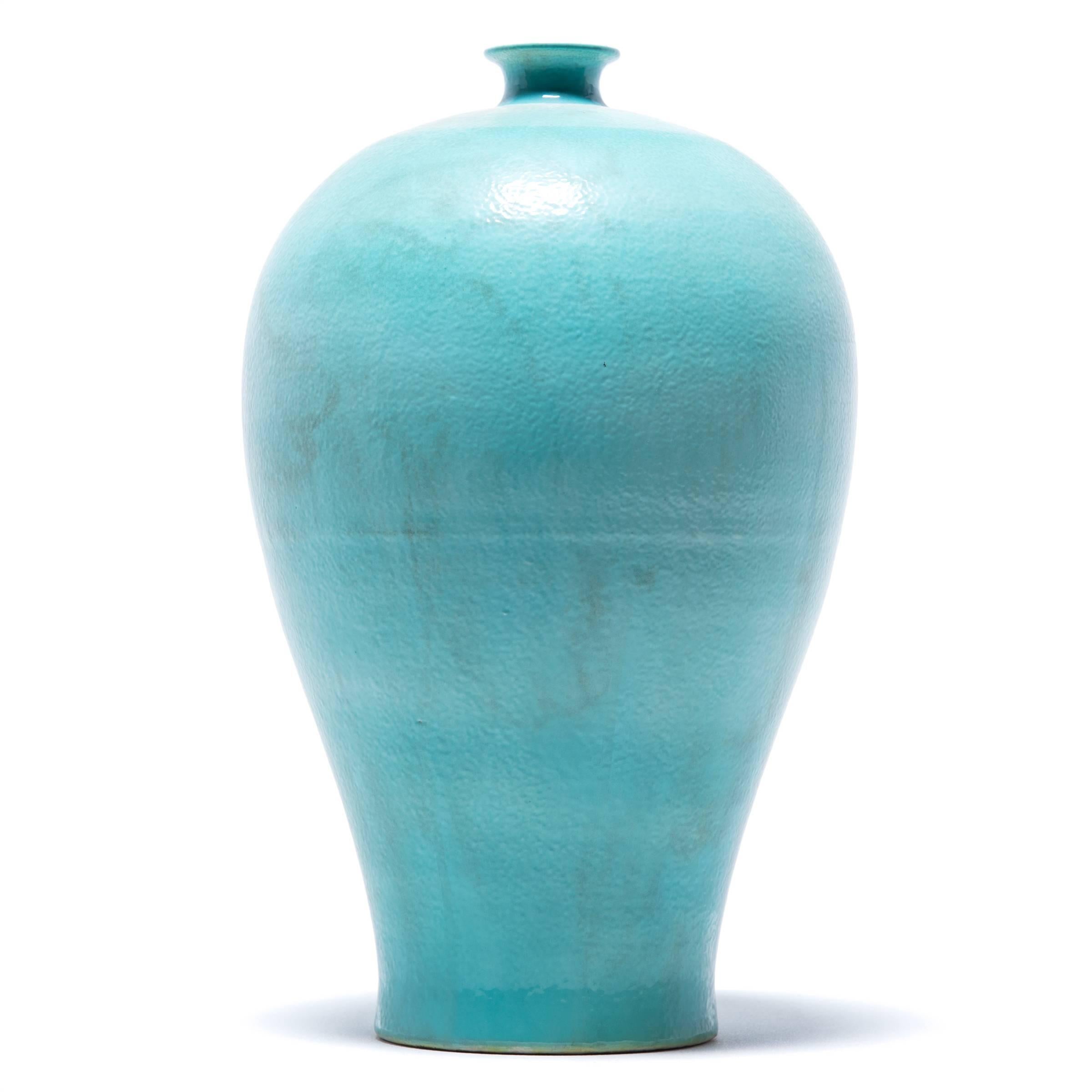 Glazed Chinese Jade Meiping Vase