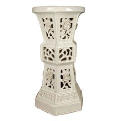 Chinese Ceramic Garden Pedestal