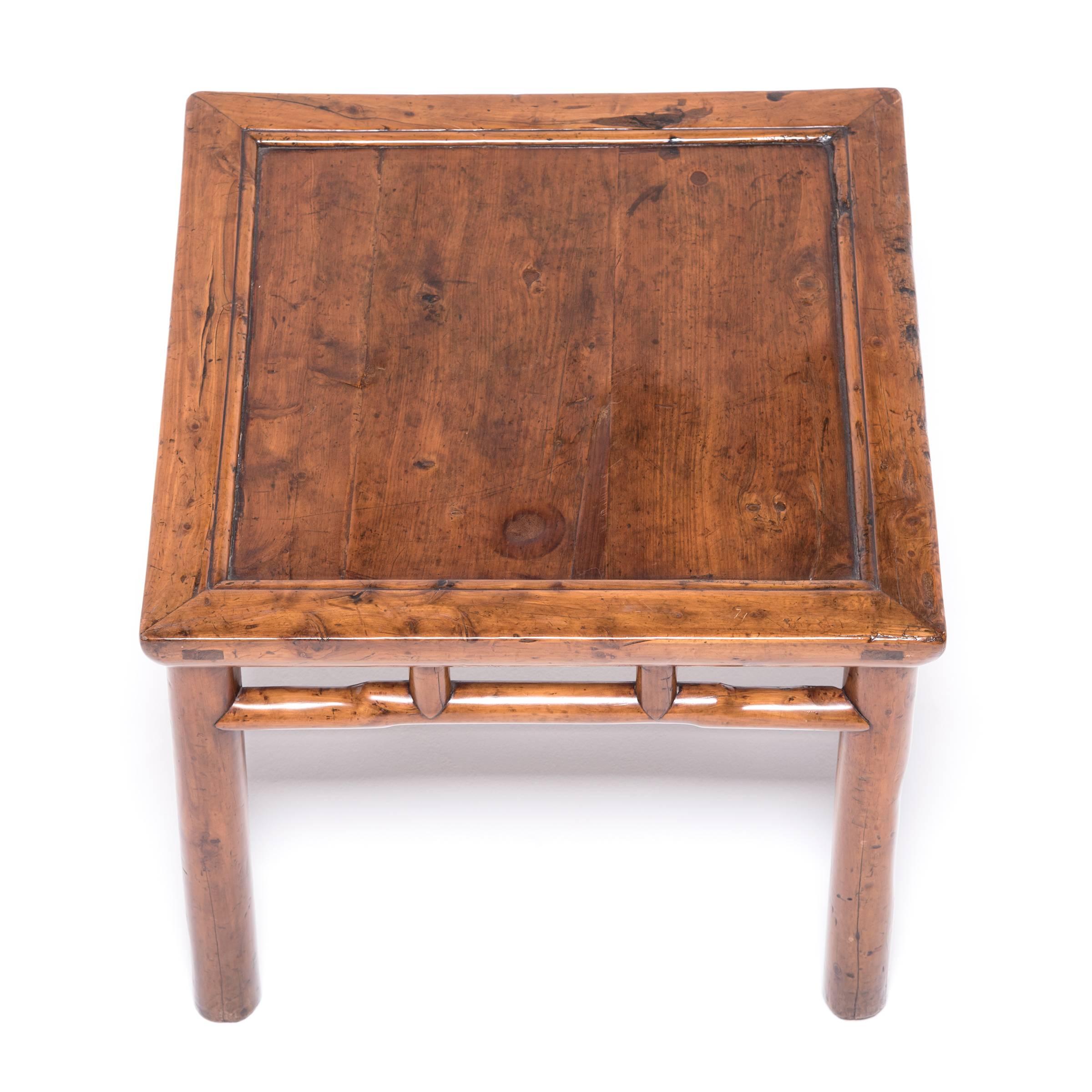 19th Century Chinese Ming Inspired Cypress Stool