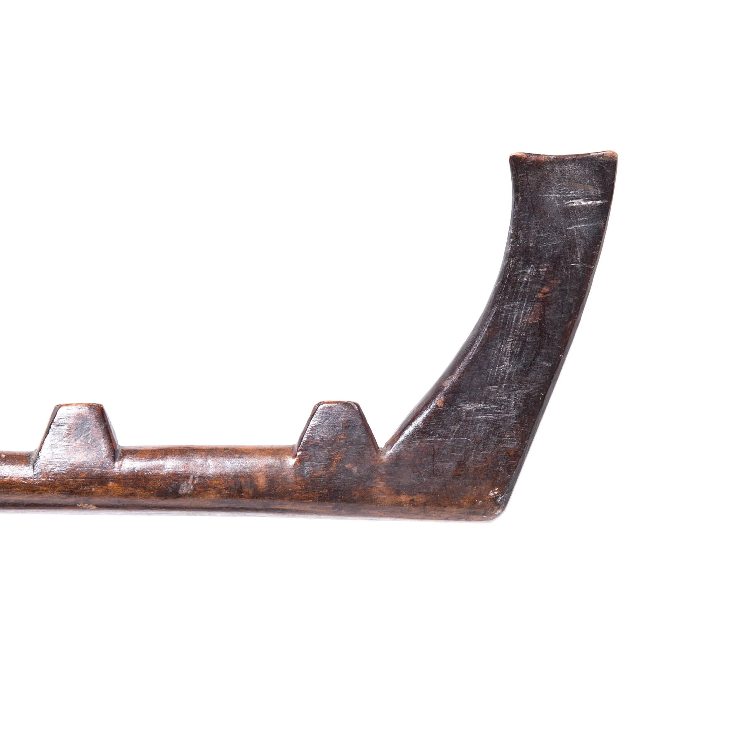 Steel 19th Century Chinese Burden Bar