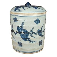 Chinese Blue and White Tea Leaf Canister 2