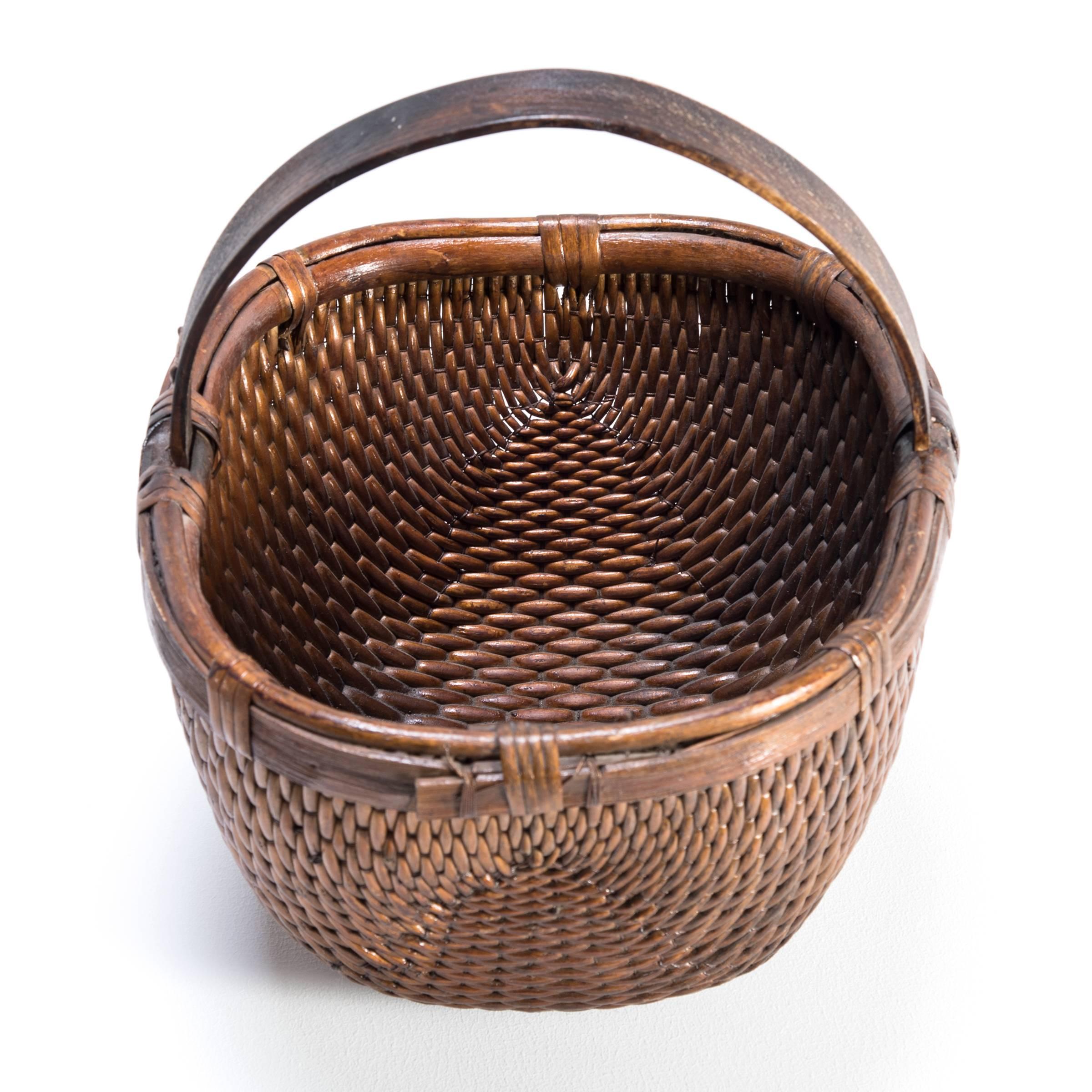 antique chinese willow basket