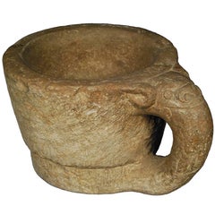 Chinese Mythical Dragon Stone Mortar 3