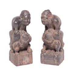 Pair of Chinese Mythical Entertainer Charms
