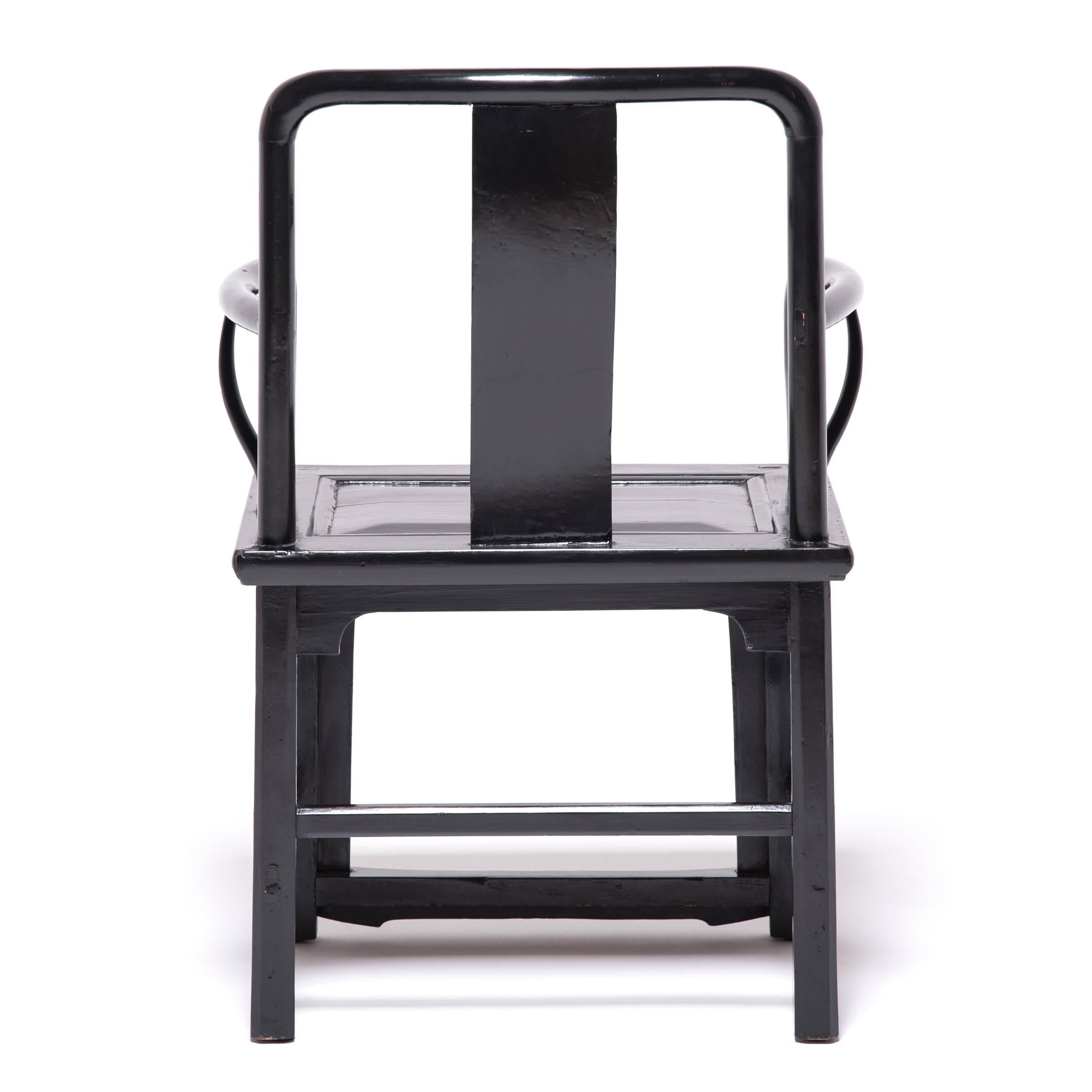 Elm Chinese Black Guanmaoyi Chair