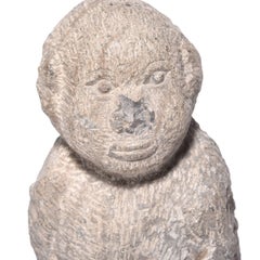 Chinese Stone Monkey Holding Belly