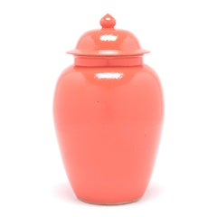 Chinese Persimmon Baluster Jar