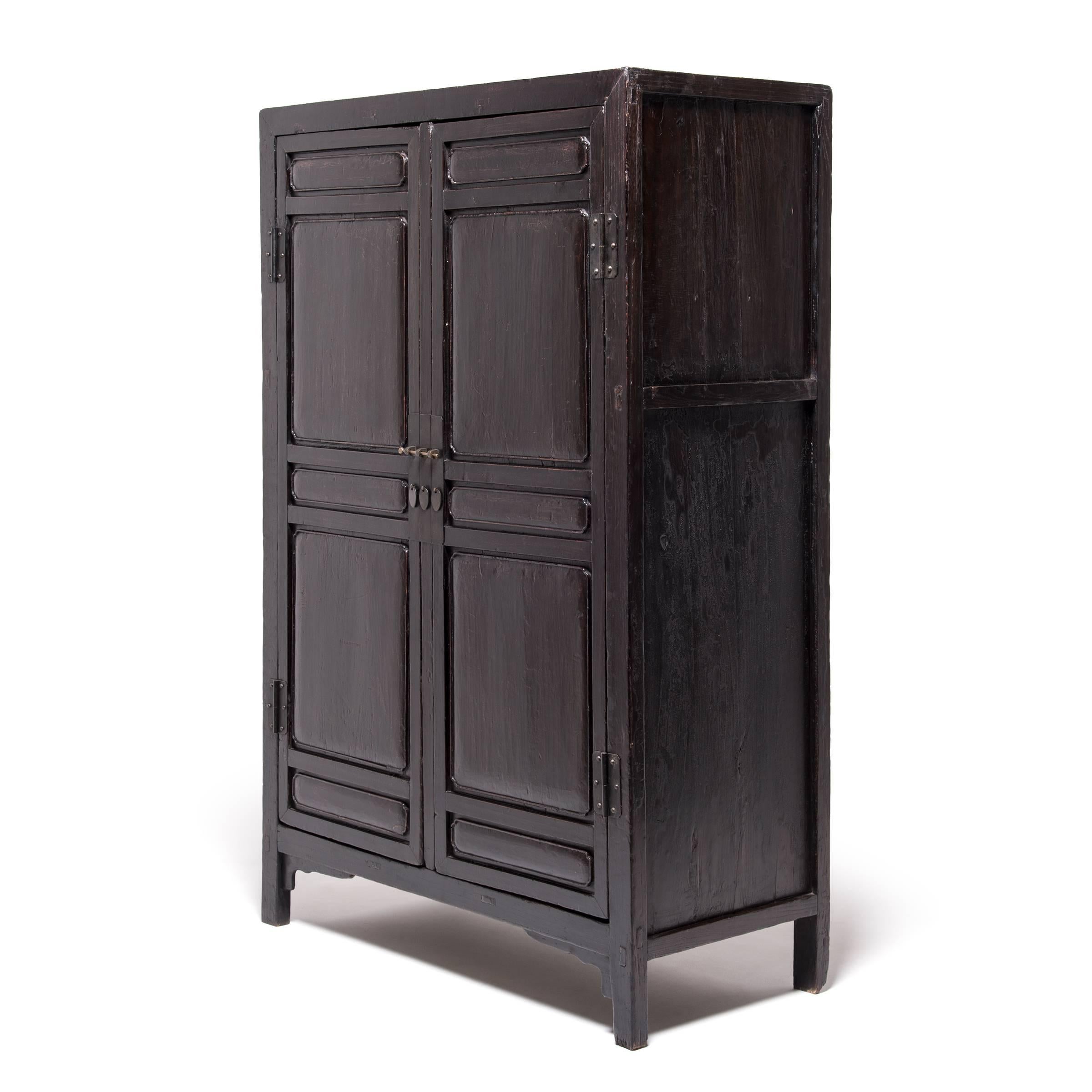 black wood armoire