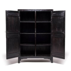 Chinese Two-Door Black Cabinet, c. 1850