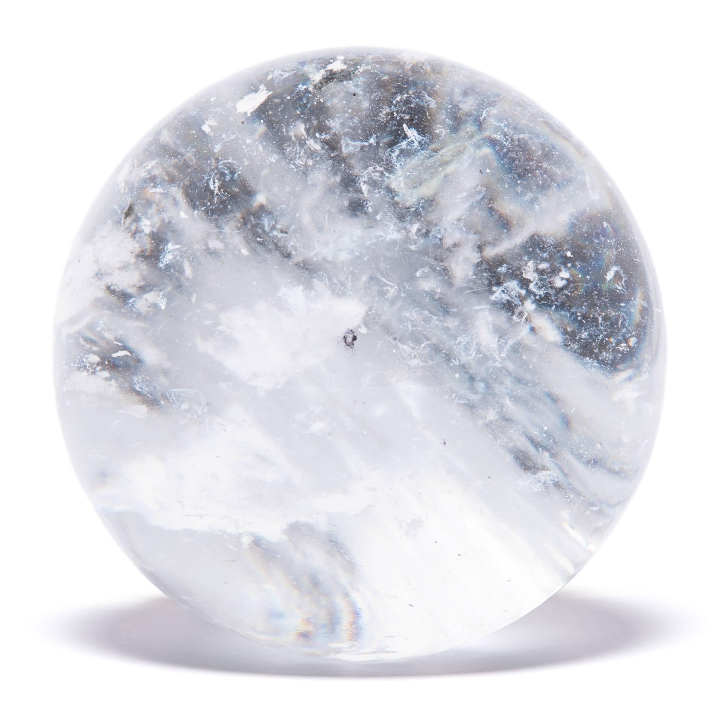 Contemporary Chinese Rock Crystal Sphere