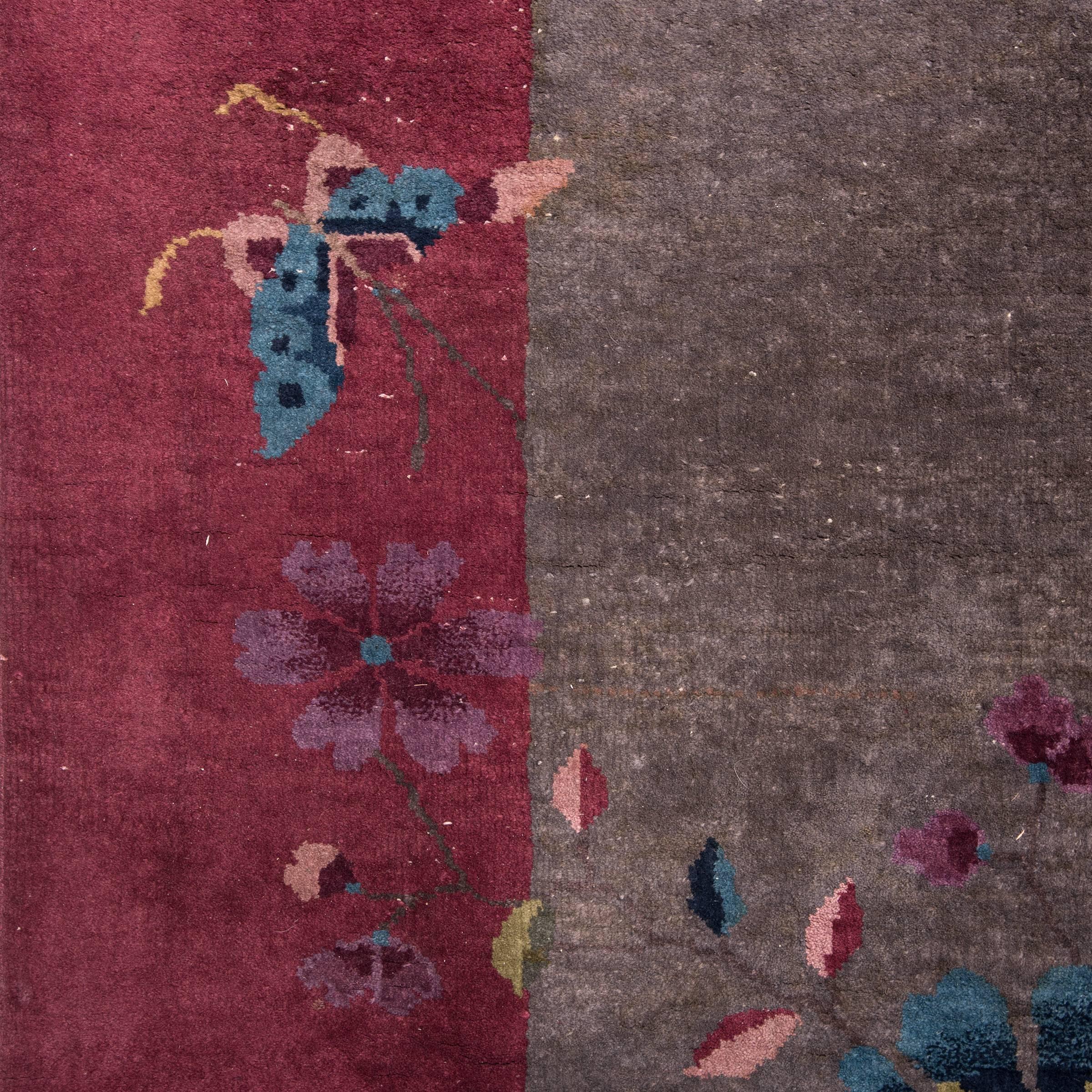 Dyed Chinese Handwoven Deco Carpet