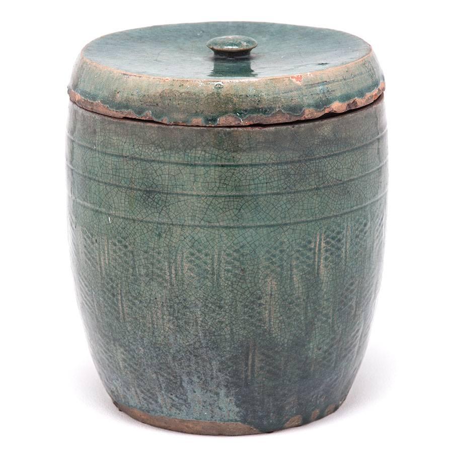 Glazed 19th Century Chinese Apothecary Jar