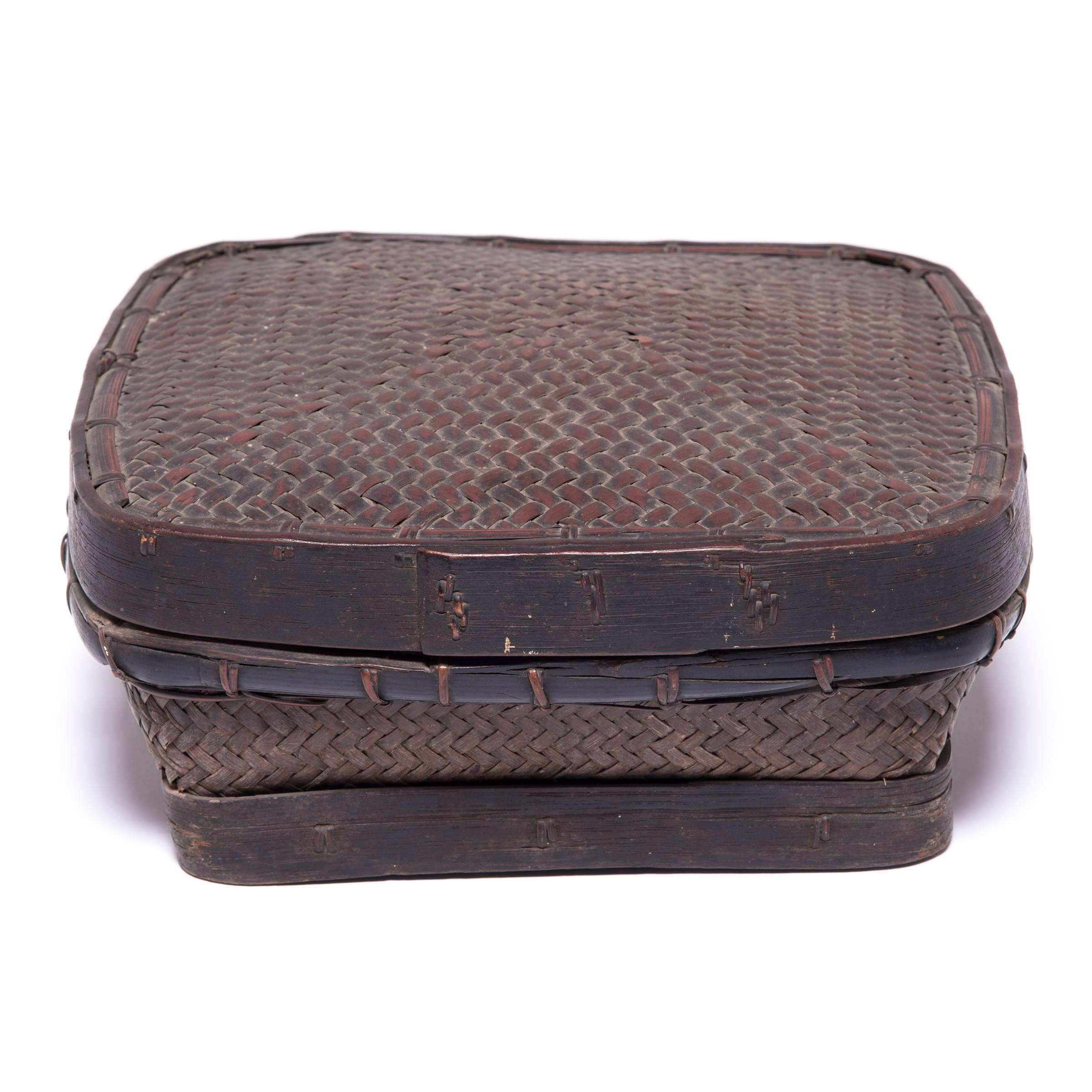 Philippine Filipino Lidded Square Basket