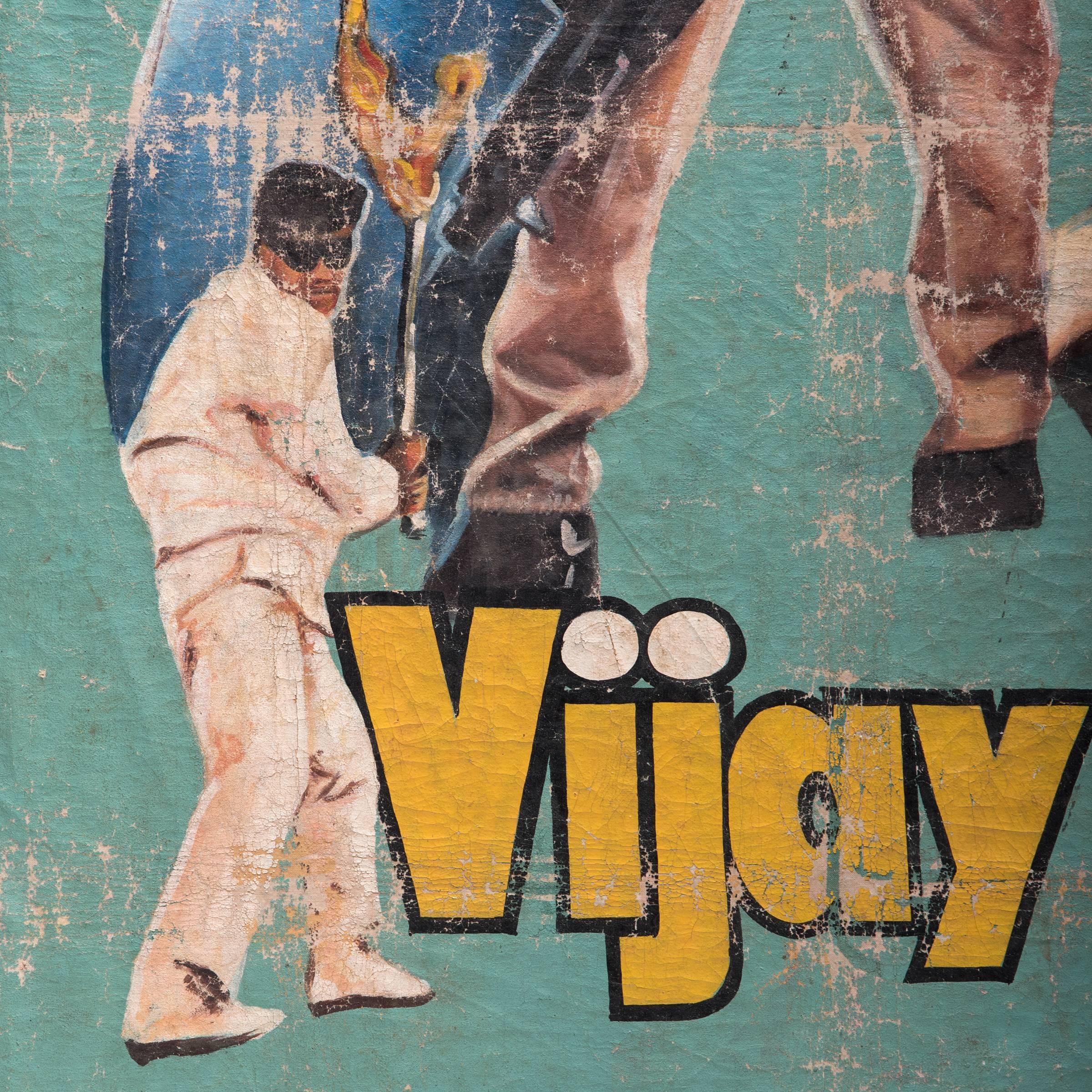 „Vijay Path“ Ghanaisches Filmplakat (Handbemalt) im Angebot