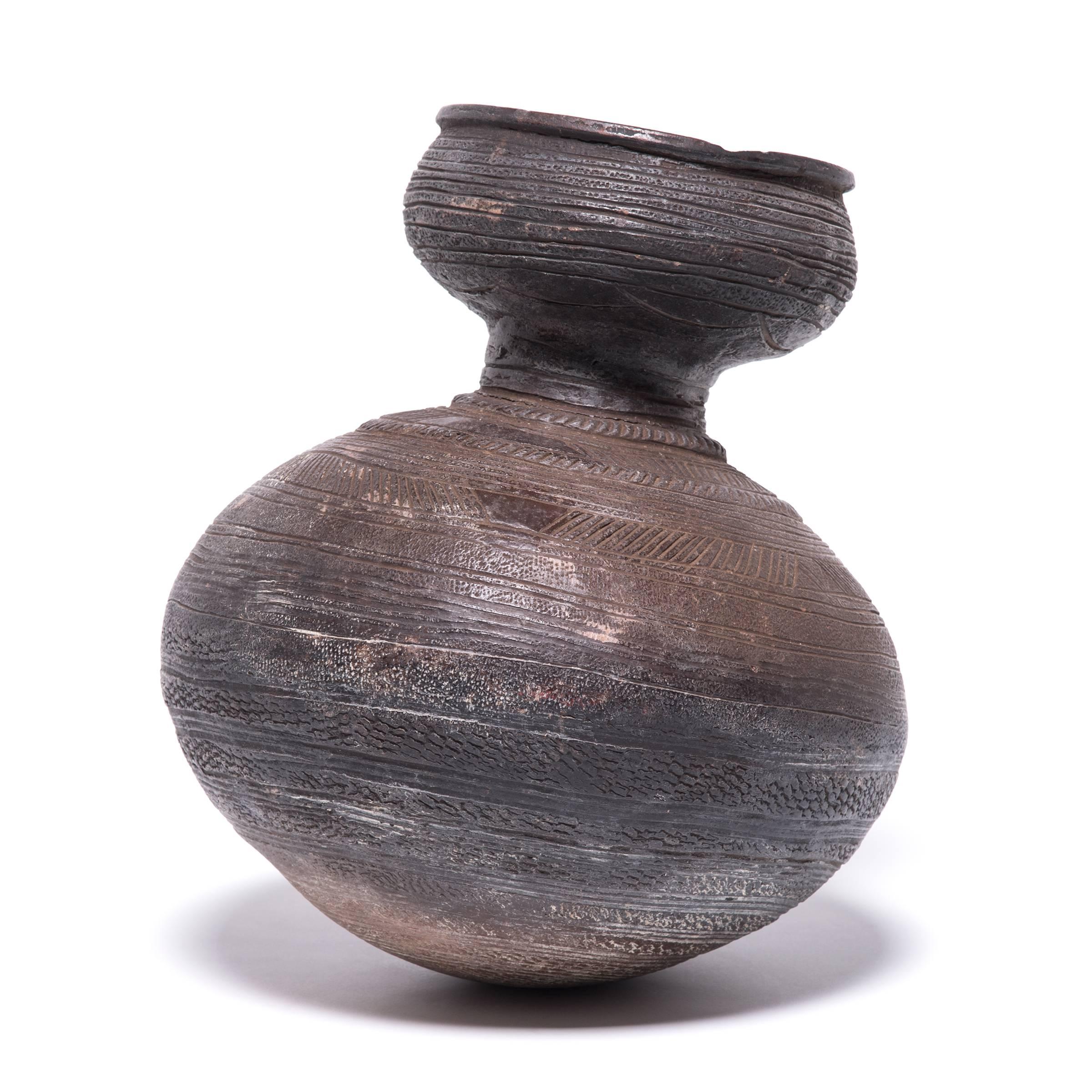 Tribal Nupe Gourd Water Vessel, c. 1900 For Sale