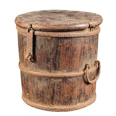 19th Century Chinese Merchant's Coin Barrel