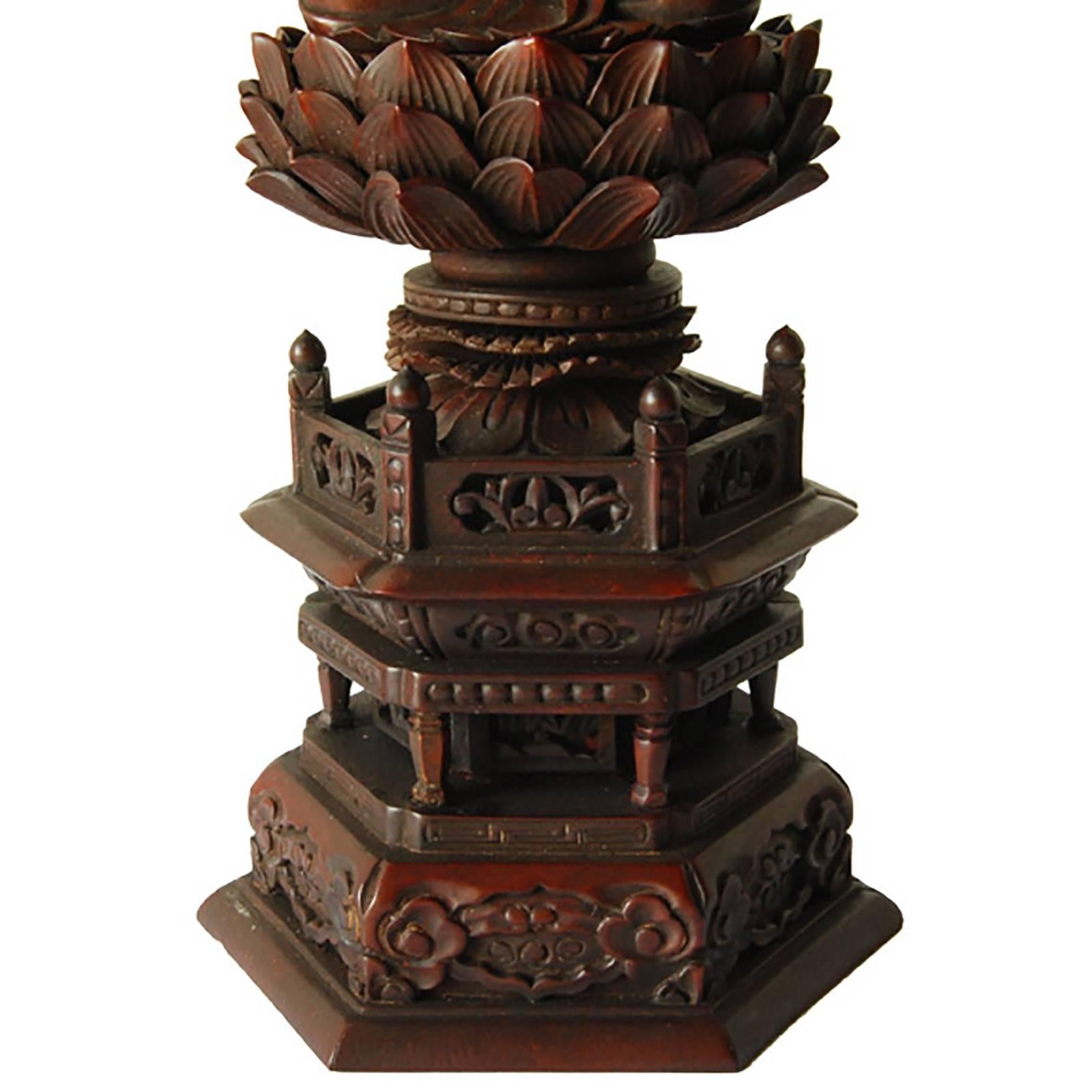 Meiji Japanese Guanyin on Lotus Throne