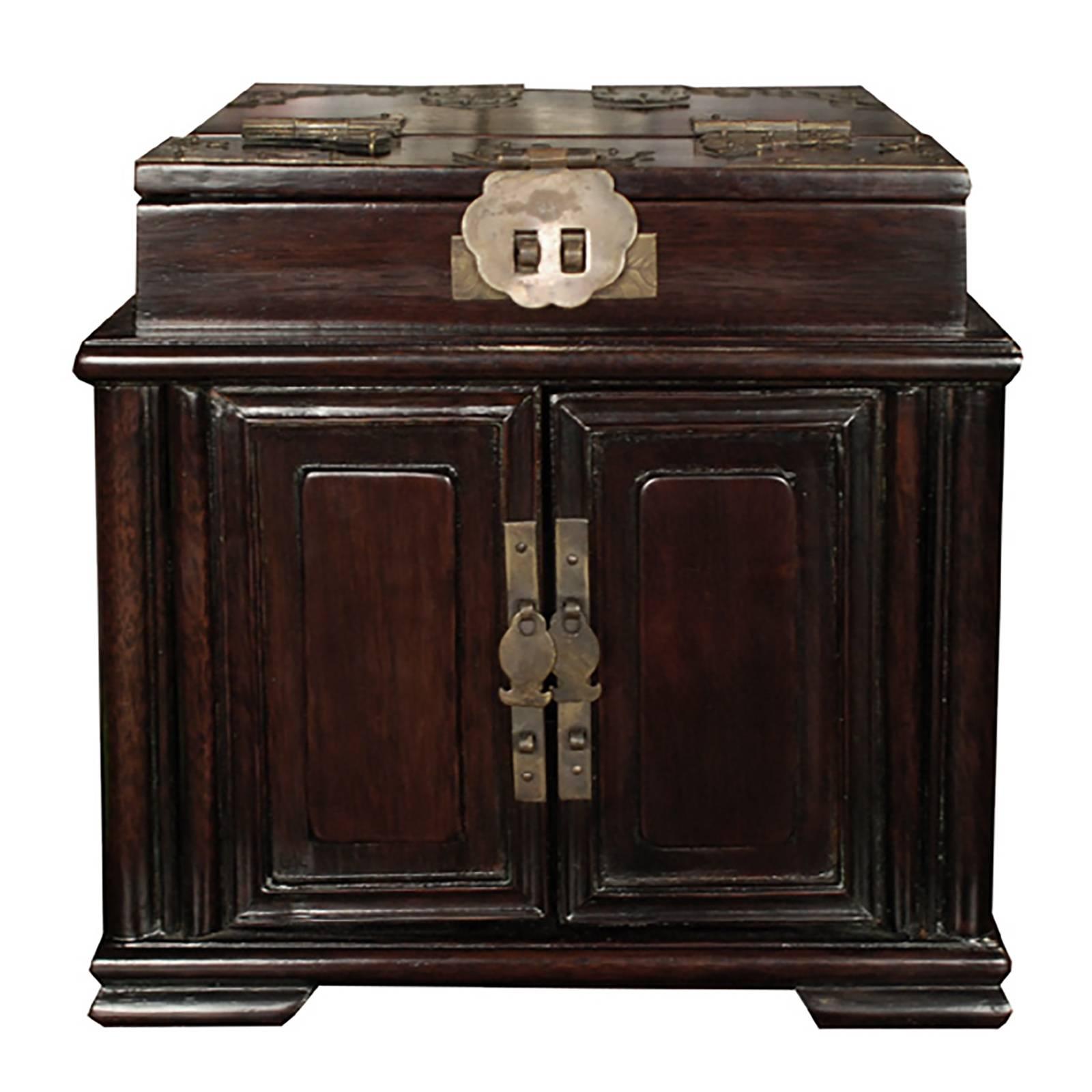 Qing Chinese Rosewood Vanity Box
